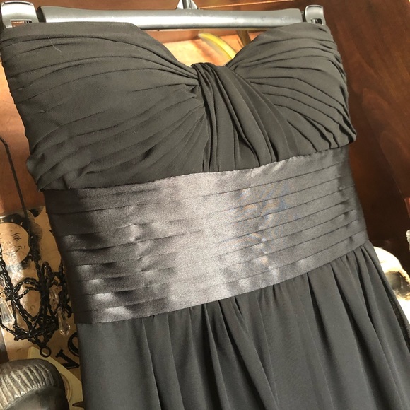 SOLD Bill Levkoff Black Bridesmaid Dress size 4 - Picture 2 of 6
